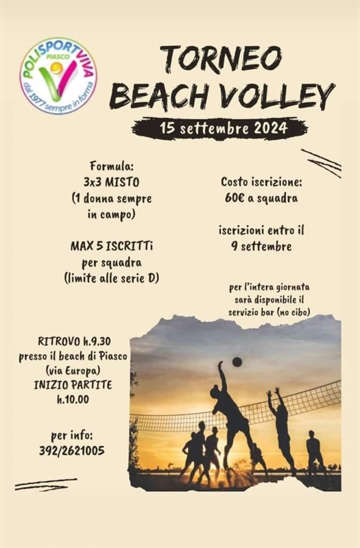 TORNEO BEACH VOLLEY