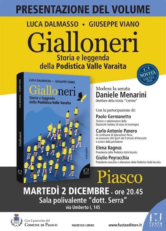 Presentazione del libro “Gialloneri – Storia e Leggenda della Podistica Valle Varaita”