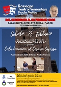 RASSEGNA TEATRO PIEMONTESE PAOLO MATTIO 2025 - La compagnia teatrale di Verzuolo “Compagnia d’la Vila” presenta: COLA BONANIMA ED CESARIN CAPISSA